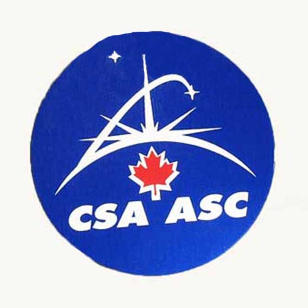 CANADIAN SPACE AGENCY FRIDGE MAGNET, NEVER USED, 1992 OFFICIAL FULL COLOUR VINYL